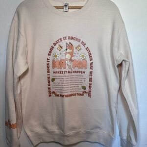 Cream Graphic Sweatshirt